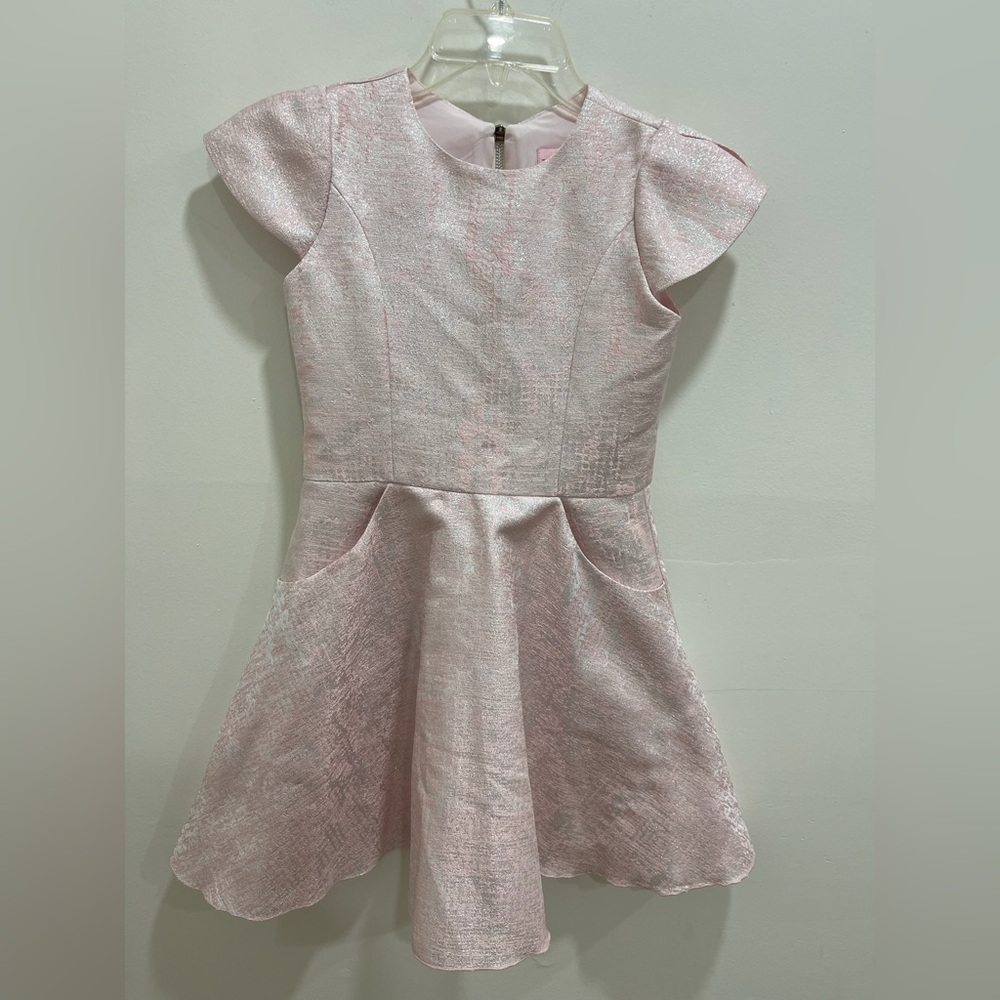 Zoe Ltd Light Pink Shimmer Girls' Formal Dress